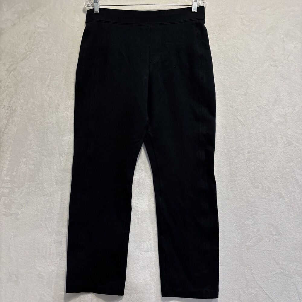 SPANX Supersmooth Perfect Fit Ponte Slim Straight Pull On Pant Black Large